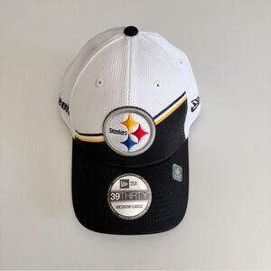 Pittsburgh Steelers New Era 39Thirty Hat M/L NFL 2023 Sideline Black Neo Cap NWT